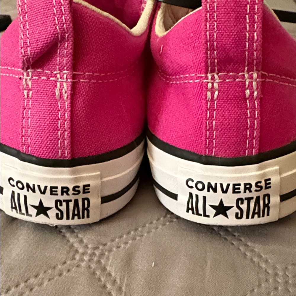 Converse Pink Canvas Sneakers - Picture 4 of 7